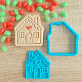Gingerbread House Cookie Cutter & Fondant Stamp - The Party Room